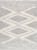 Arden Elara Gray & Cream Shag Rug