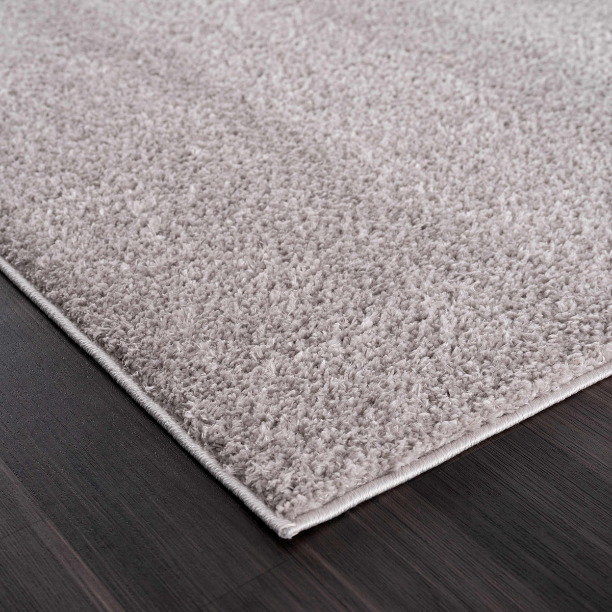 Judy Solid Gray Washable Shag Rug - Clearance