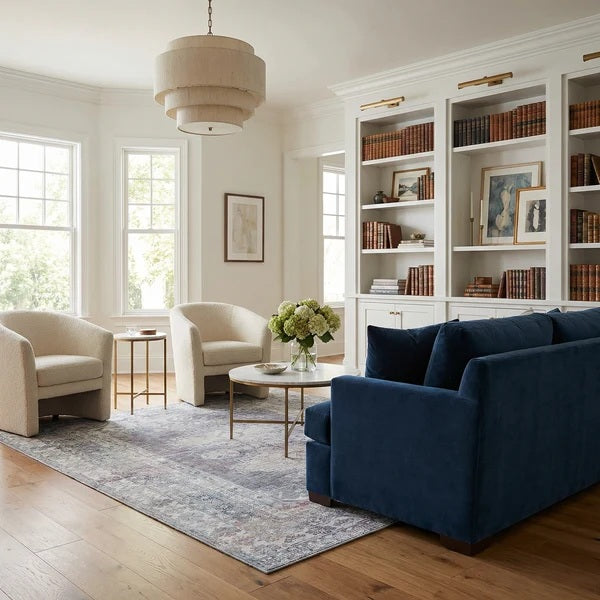 Baltinglass Gray Washable Rug - Clearance
