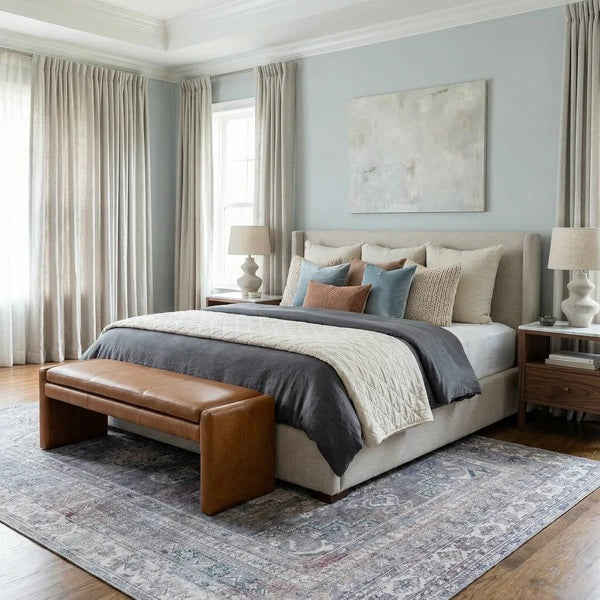 Baltinglass Gray Washable Rug - Clearance