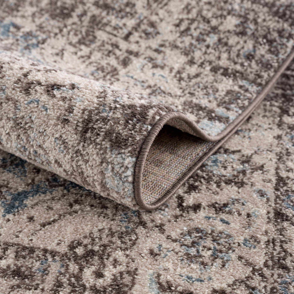 Peeta Dark Brown Medallion Area Rug - Clearance