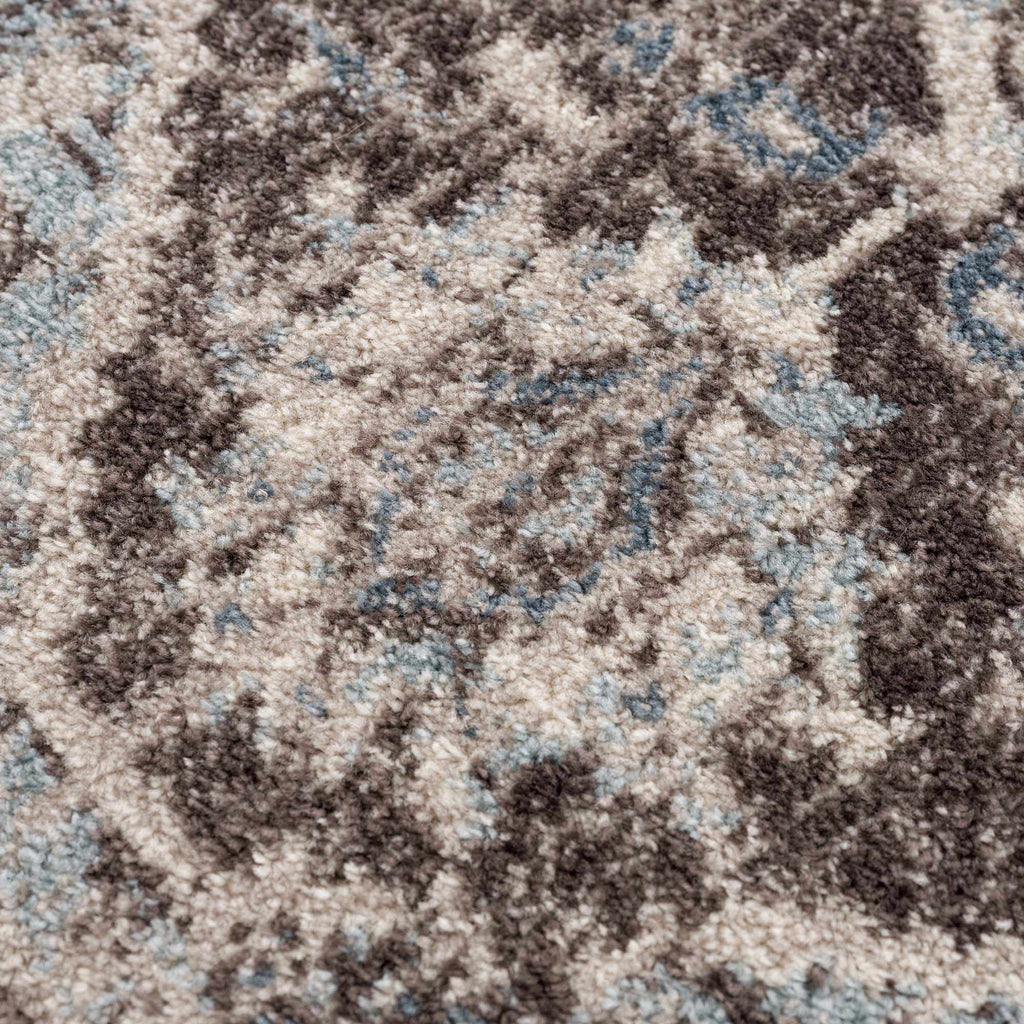 Peeta Dark Brown Medallion Area Rug - Clearance