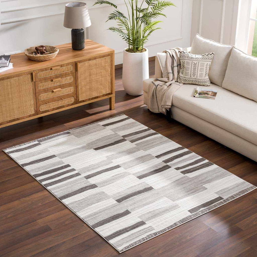 Bojana Broken-Striped Area Rug - Clearance