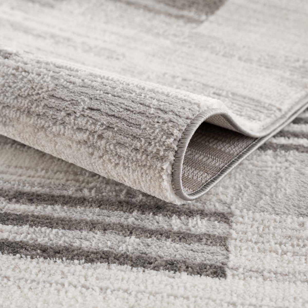 Bronka Broken-Striped Area Rug - Clearance