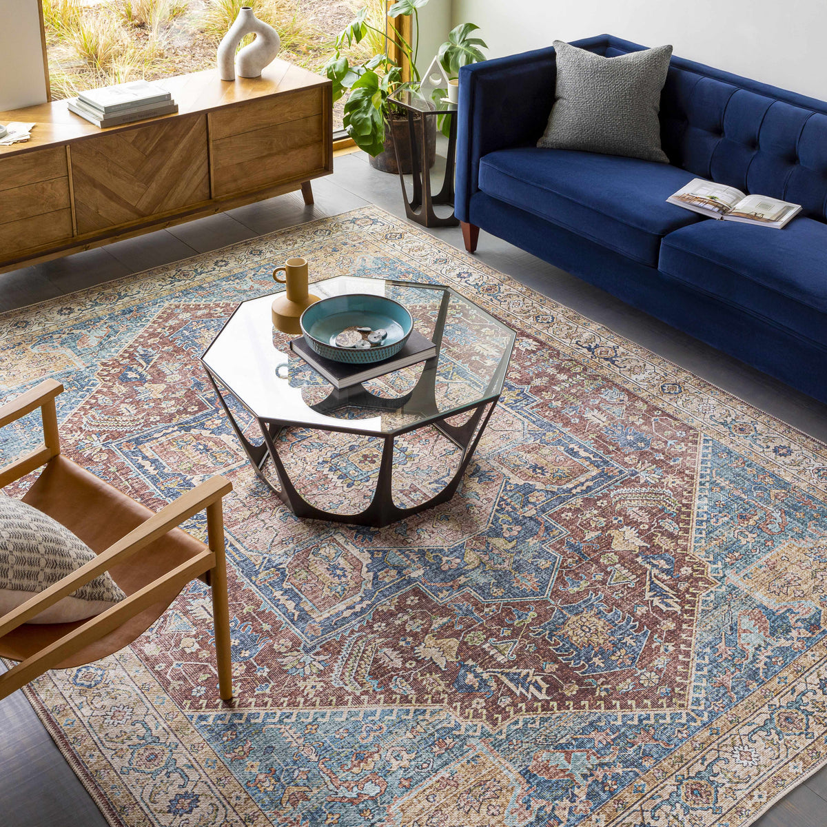 Como Washable Runner Rug - Clearance