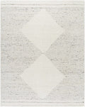 Ethara Ivory Charcoal Global Bohemian Tribal Pattern Wool Handmade Area Rug - Clearance