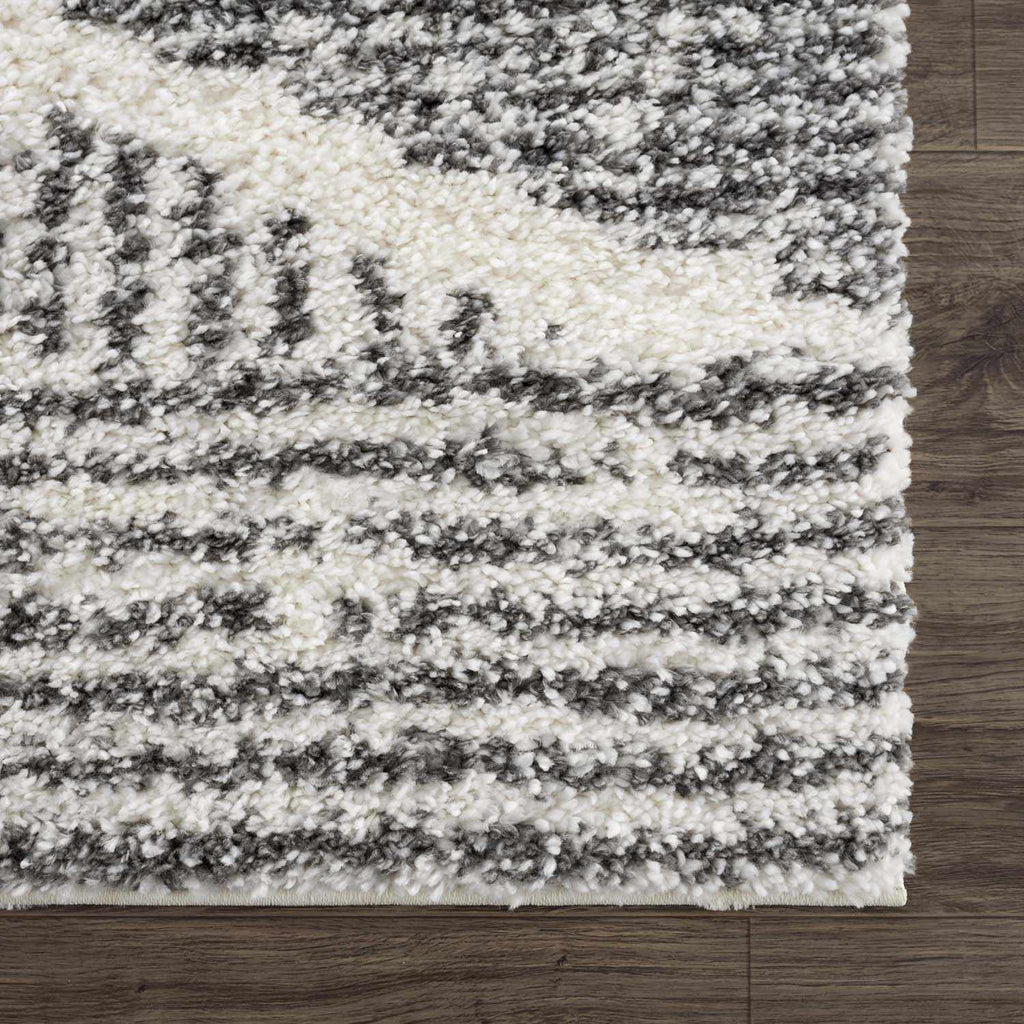 Arden Elara Charcoal&Cream Transitional Boho Rug