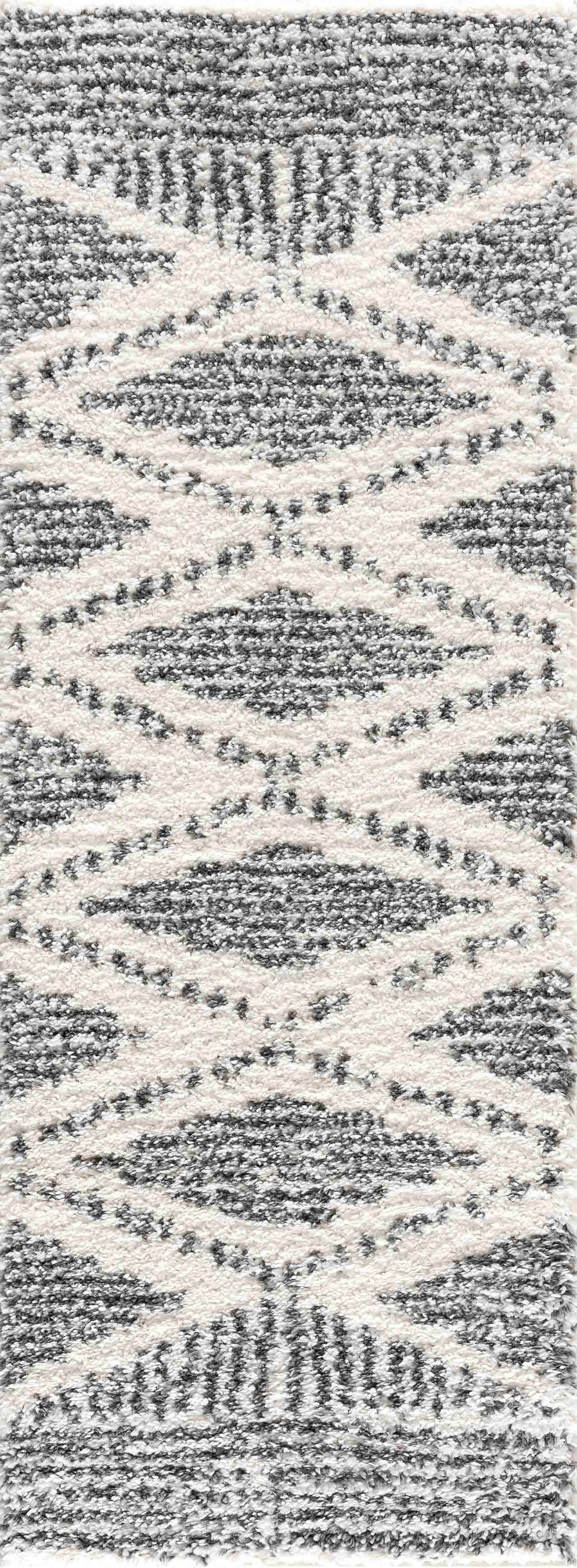 Arden Elara Charcoal&Cream Transitional Boho Rug