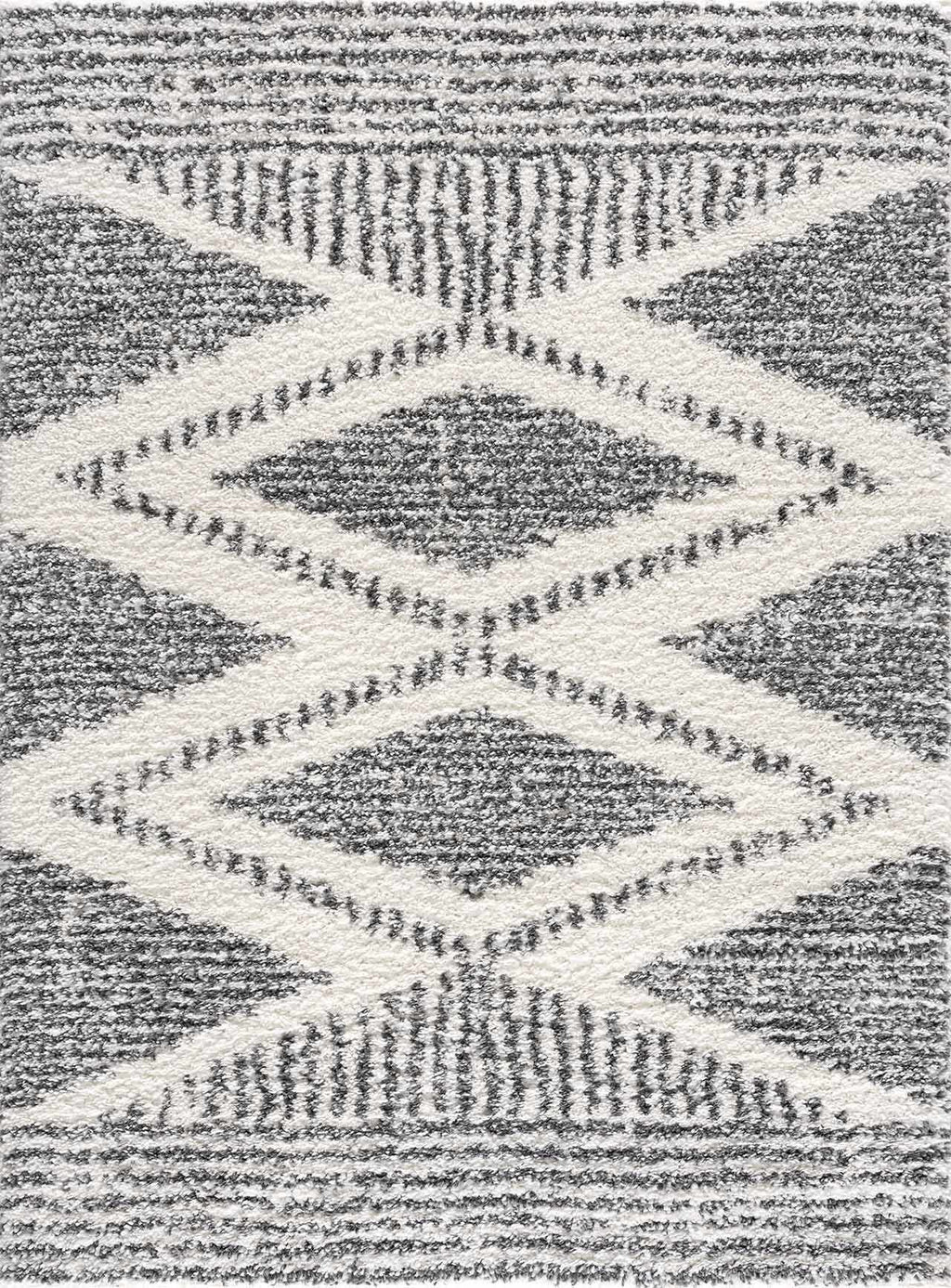 Arden Elara Charcoal&Cream Transitional Boho Rug