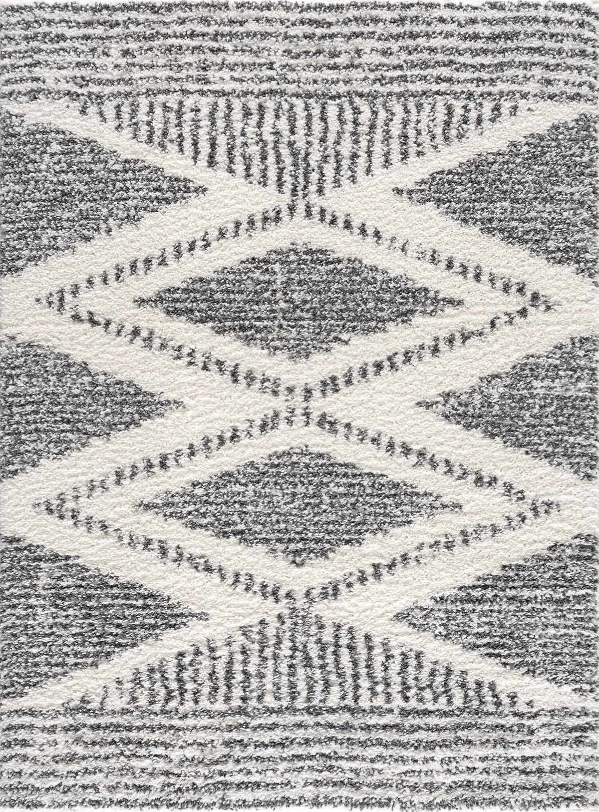 Arden Elara Charcoal&Cream Transitional Boho Rug