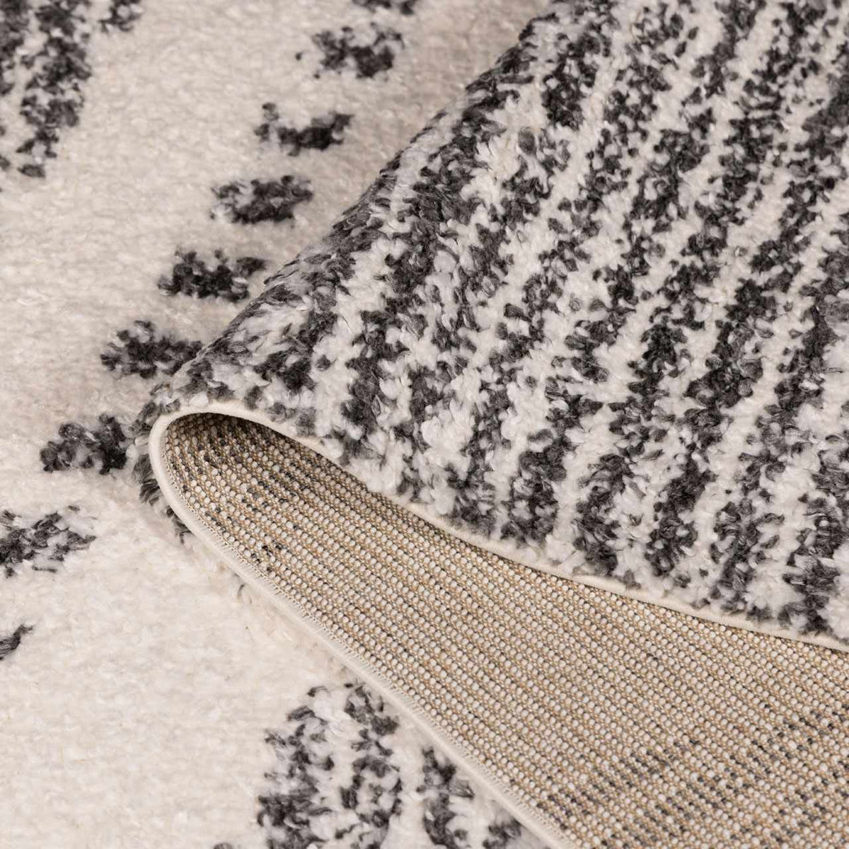Arden Elara Charcoal&Cream Transitional Boho Rug