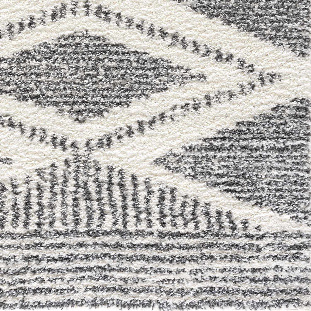 Arden Elara Charcoal&Cream Transitional Boho Rug