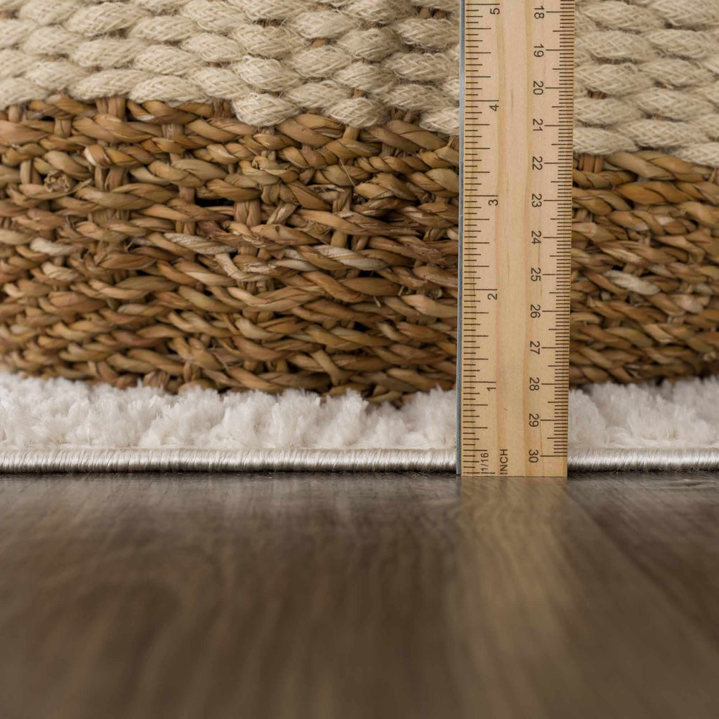 Aveline Elodie Ivory & Off White Contemporary Rug