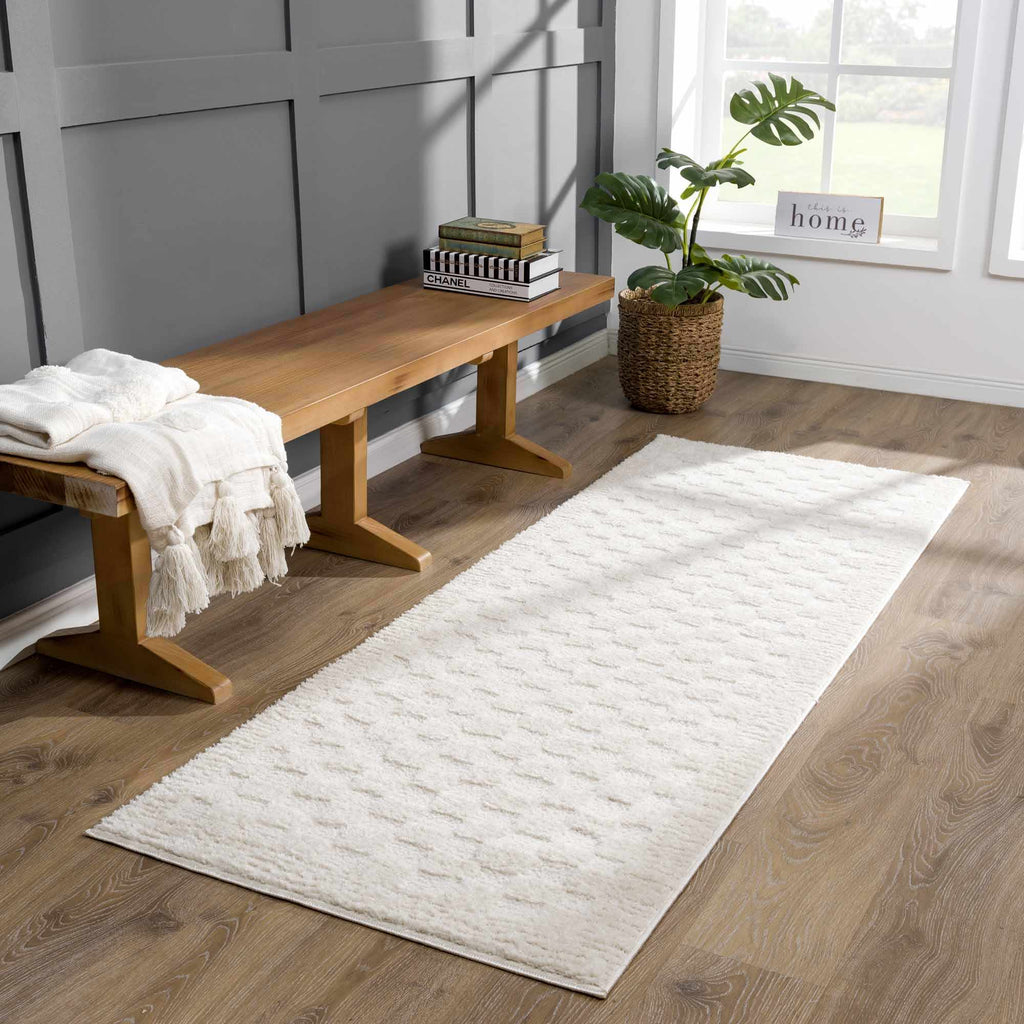 Aveline Elodie Ivory & Off White Contemporary Rug