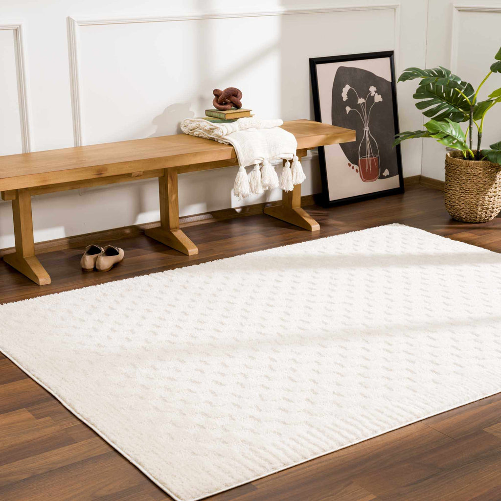 Aveline Elodie Ivory & Off White Contemporary Rug