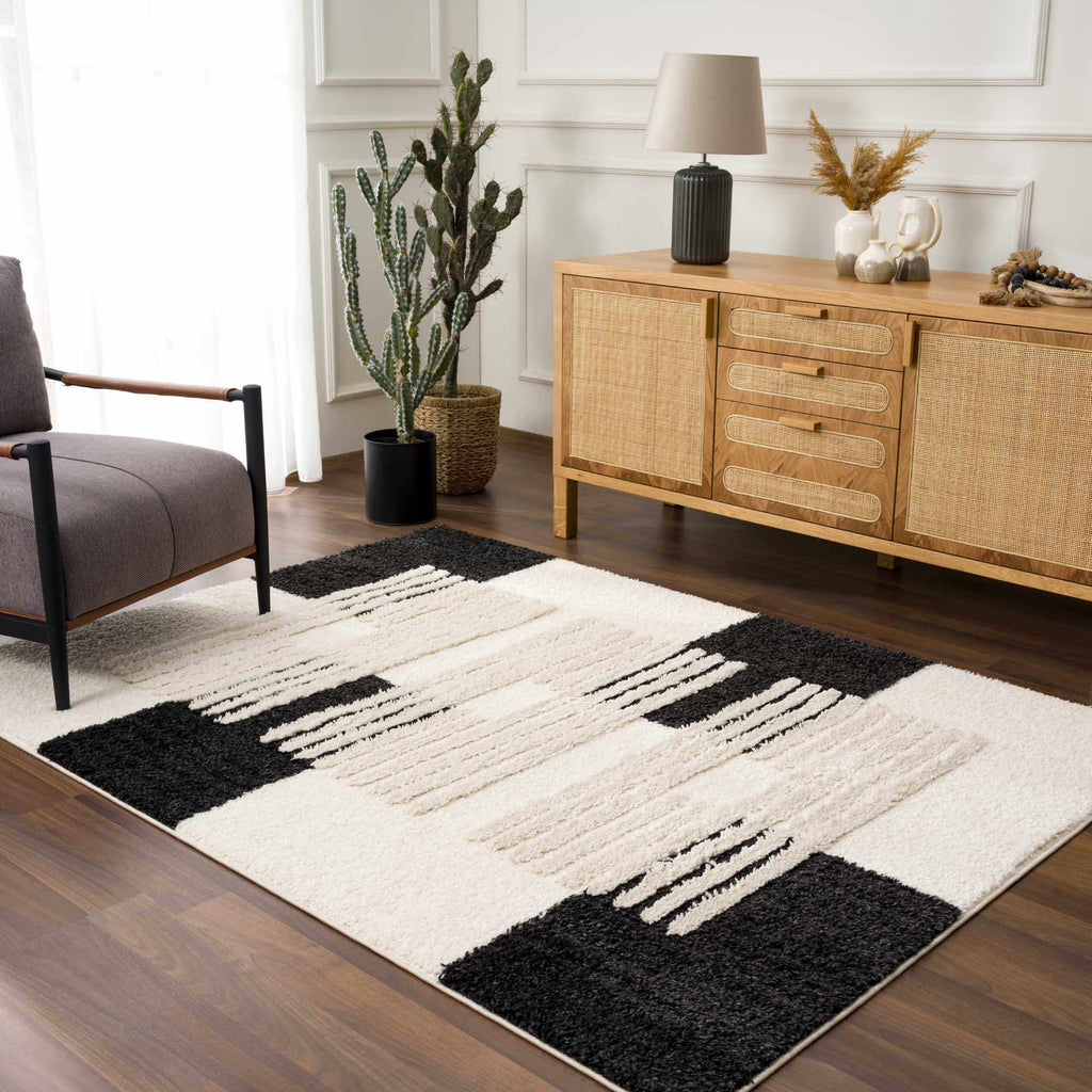 Astro Modern Shag Area Rug - Clearance