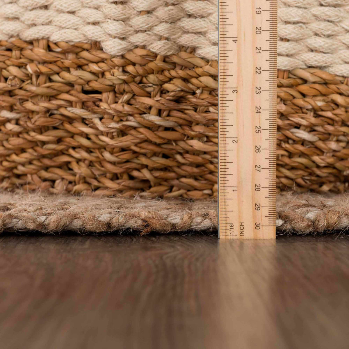 Sunfolk Braidsong Tan Farmhouse Rug