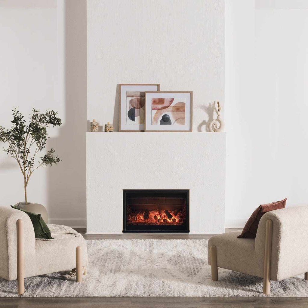 Arden Elara Gray & Cream Shag Rug