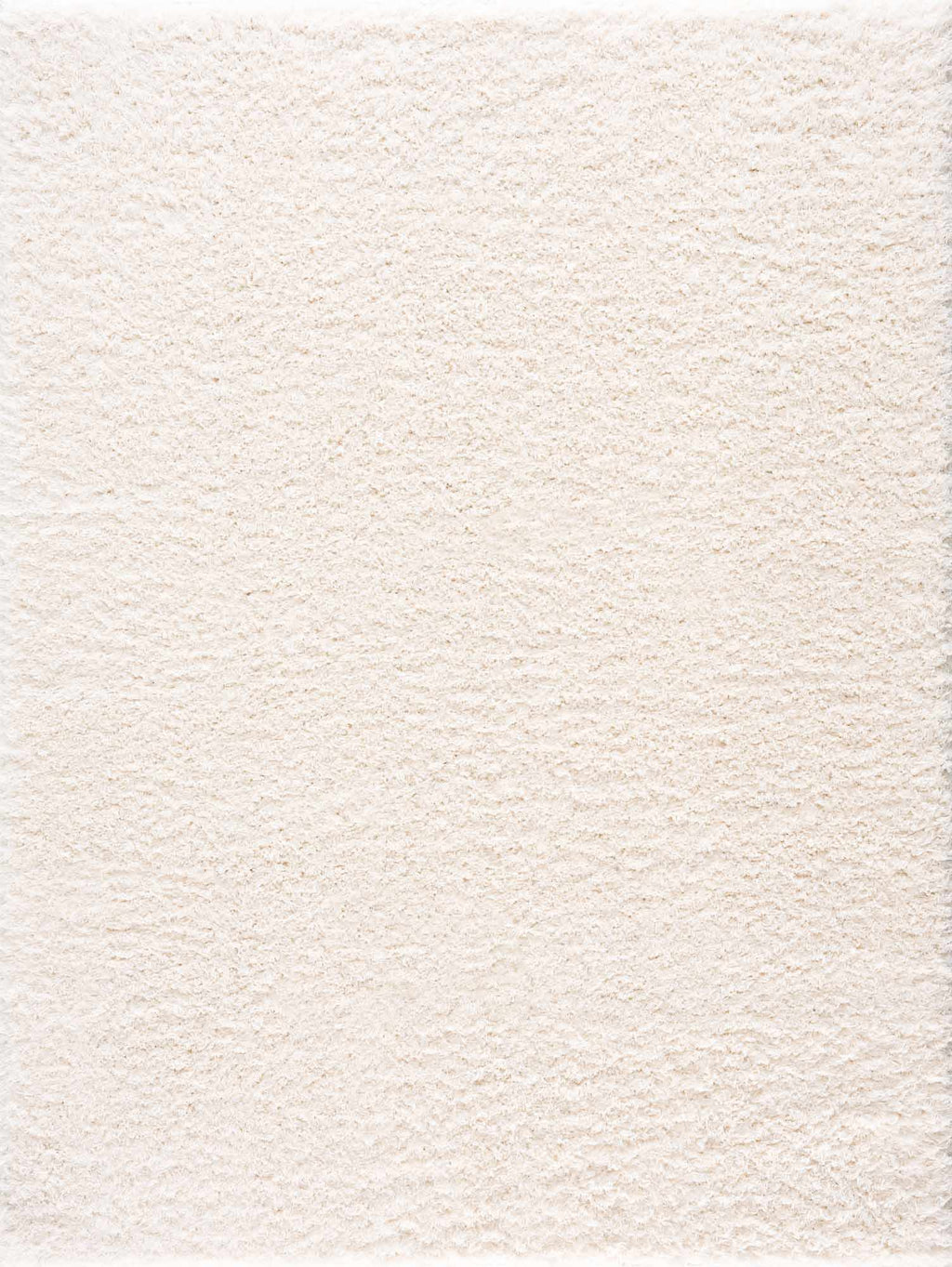 Faina Solid Cream Shag Washable Area Rug