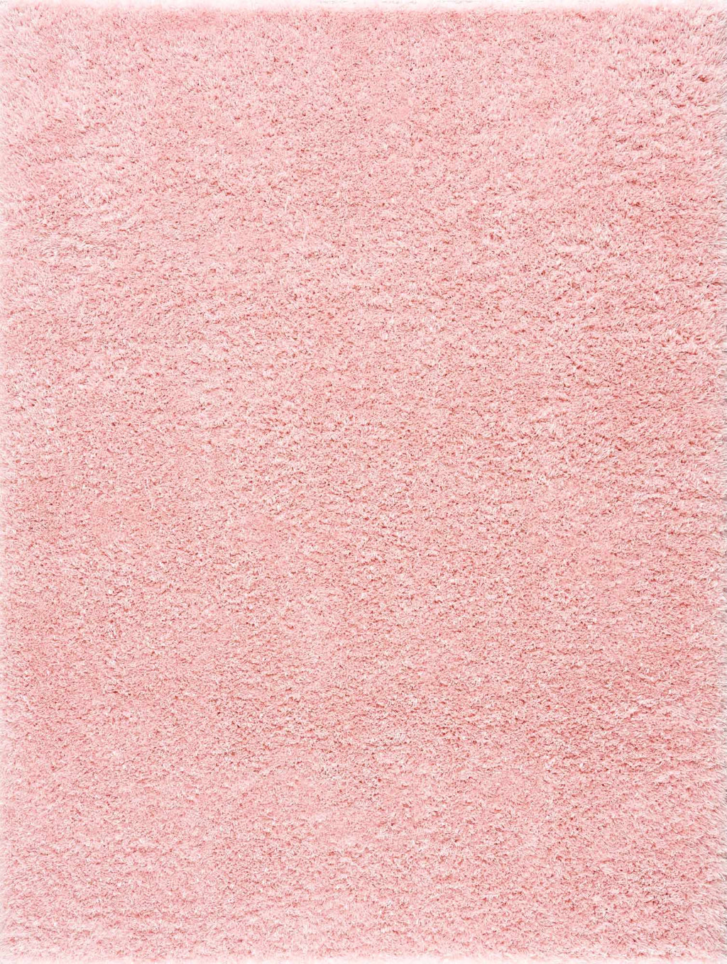 Faina Solid Pink Shag Washable Area Rug - Clearance