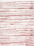 Melia Pink Striped Plush Area Rug - Clearance