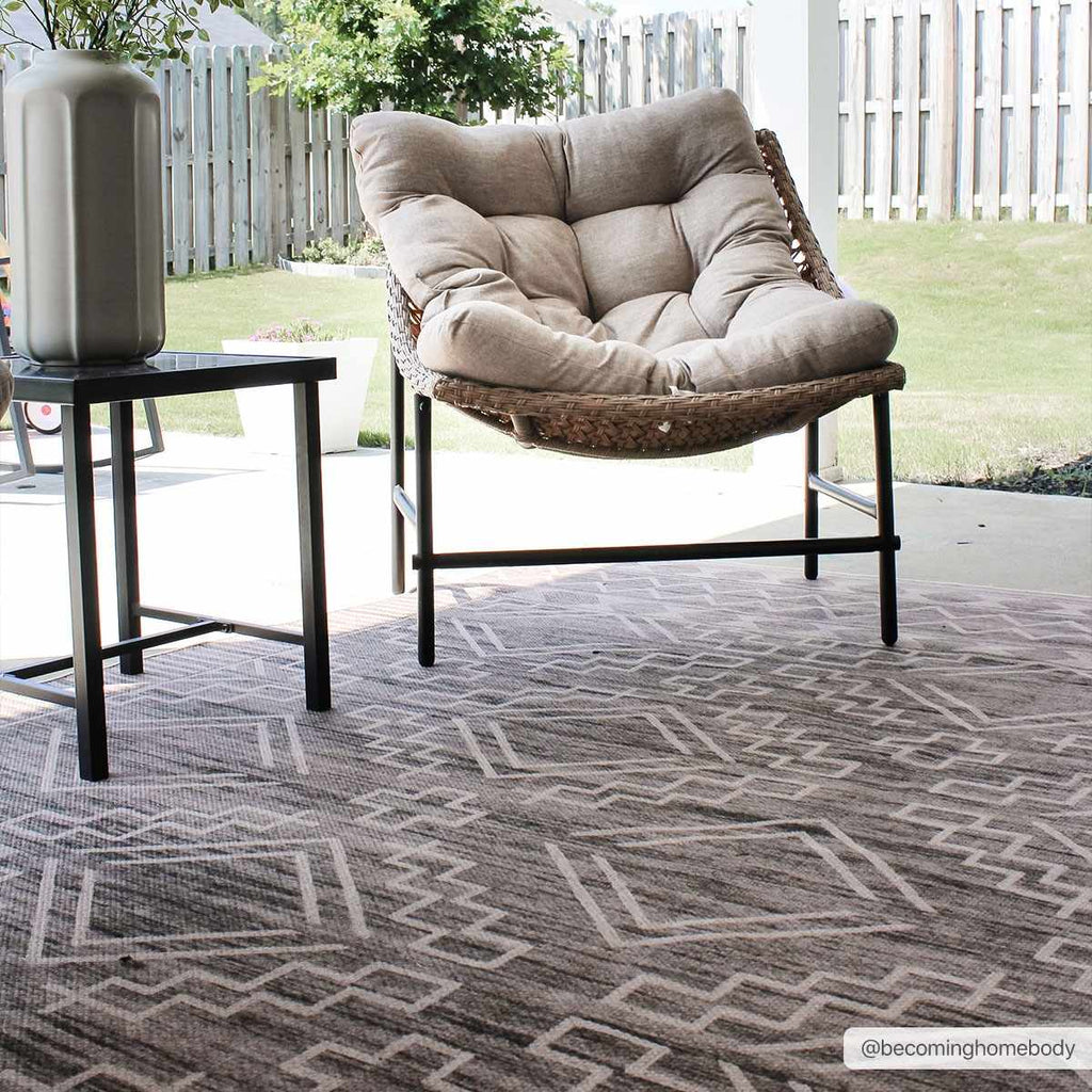 Halle Tan Washable Area Rug - Clearance