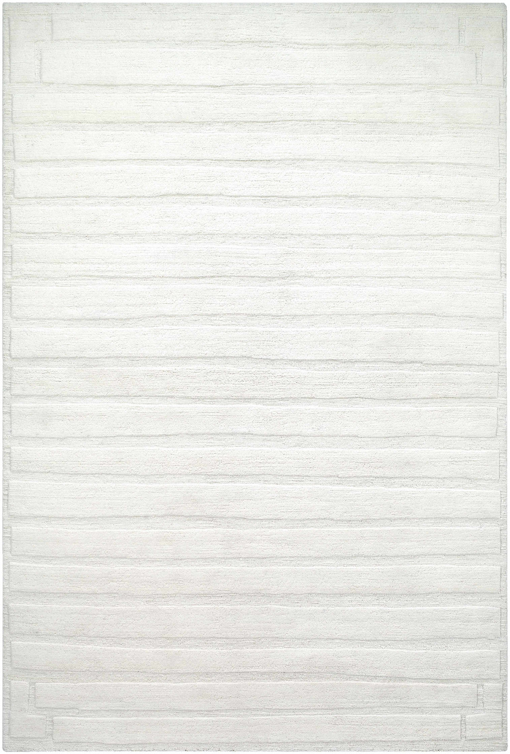 Aurex Cream Stepped Arch Art Deco Wool Handmade Area Rug - Clearance