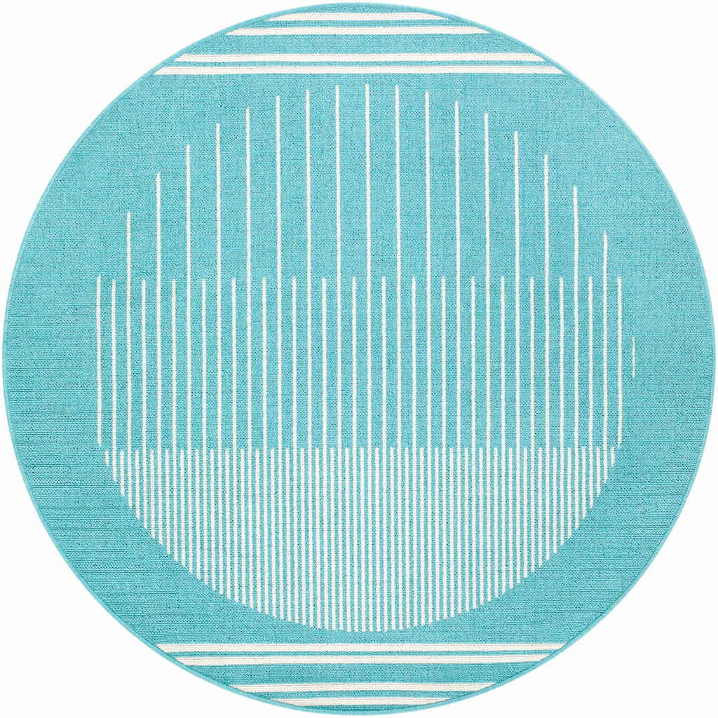 Nabil Aqua Outdoor Area Rug - Clearance