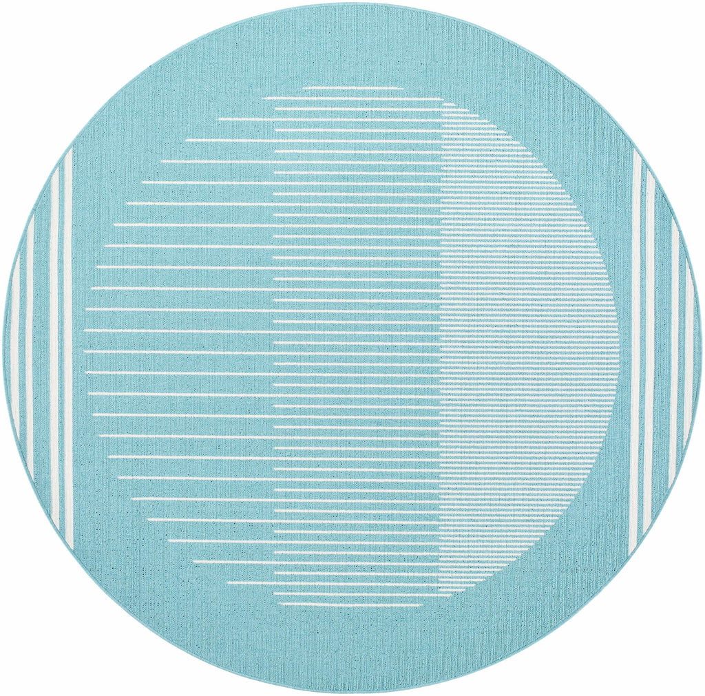 Nabil Aqua Outdoor Area Rug - Clearance