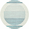 Nabil Slate Blue Outdoor Area Rug - Clearance