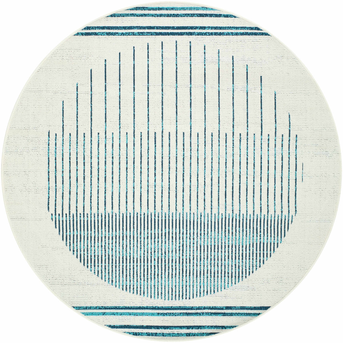 Nabil Slate Blue Outdoor Area Rug - Clearance