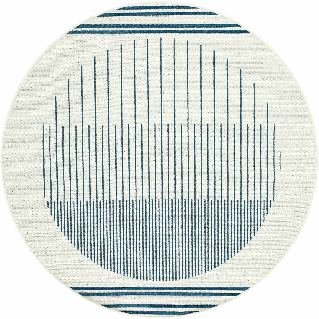 Nabil Midnight Blue Outdoor Area Rug - Clearance