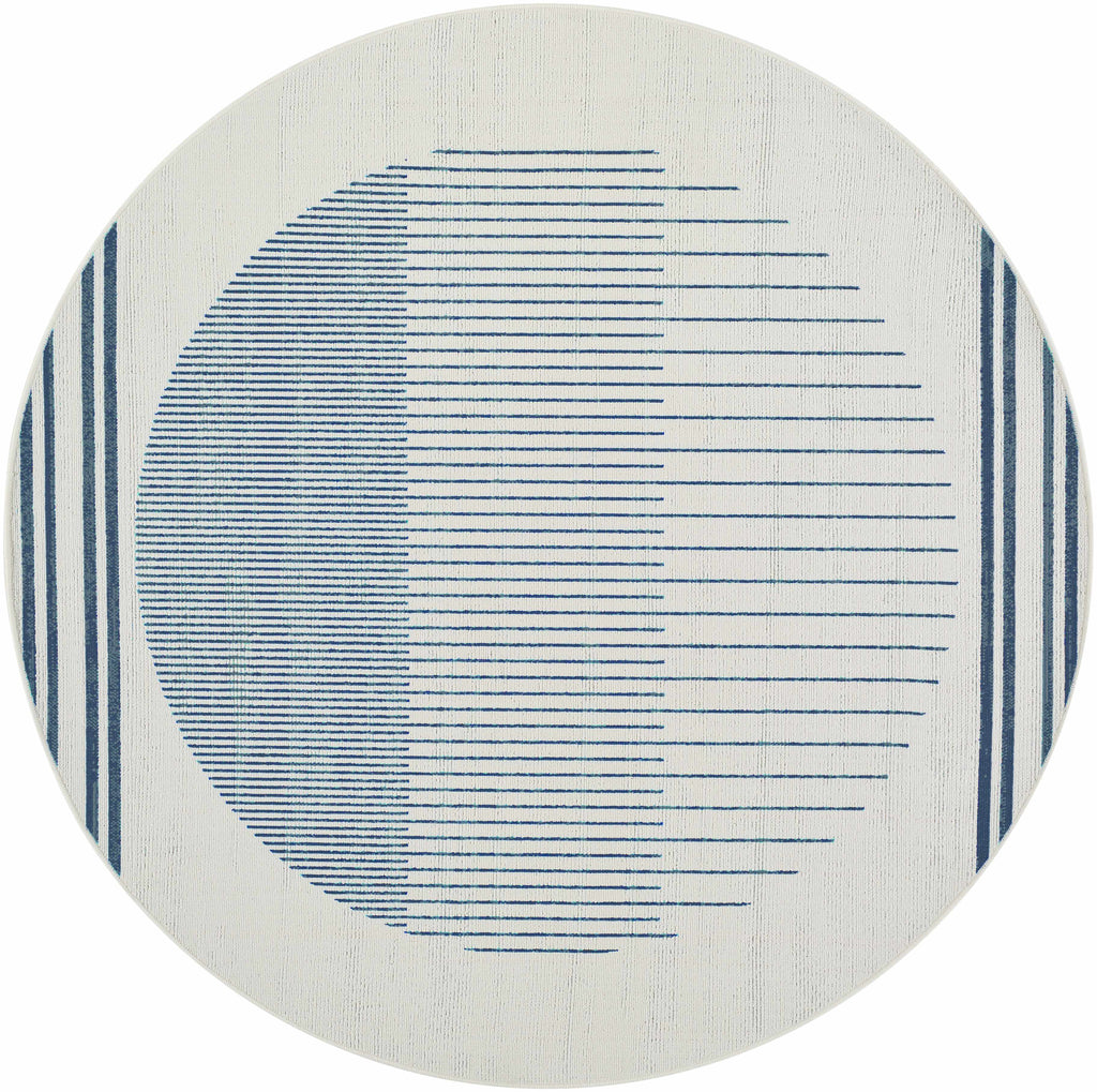 Nabil Midnight Blue Outdoor Area Rug - Clearance
