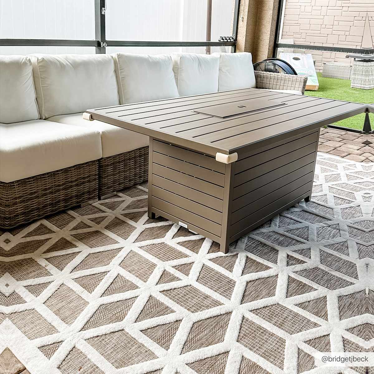 Nuri Tan Outdoor Rug - Clearance
