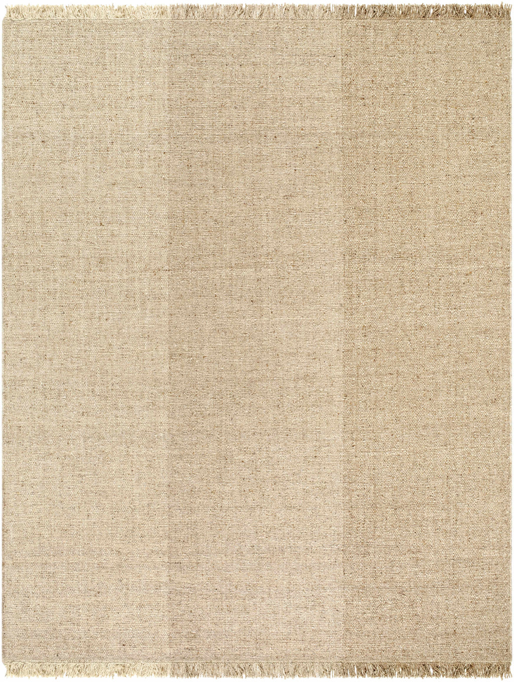 Penha Beige Monochrome Wool Area Rug - Clearance