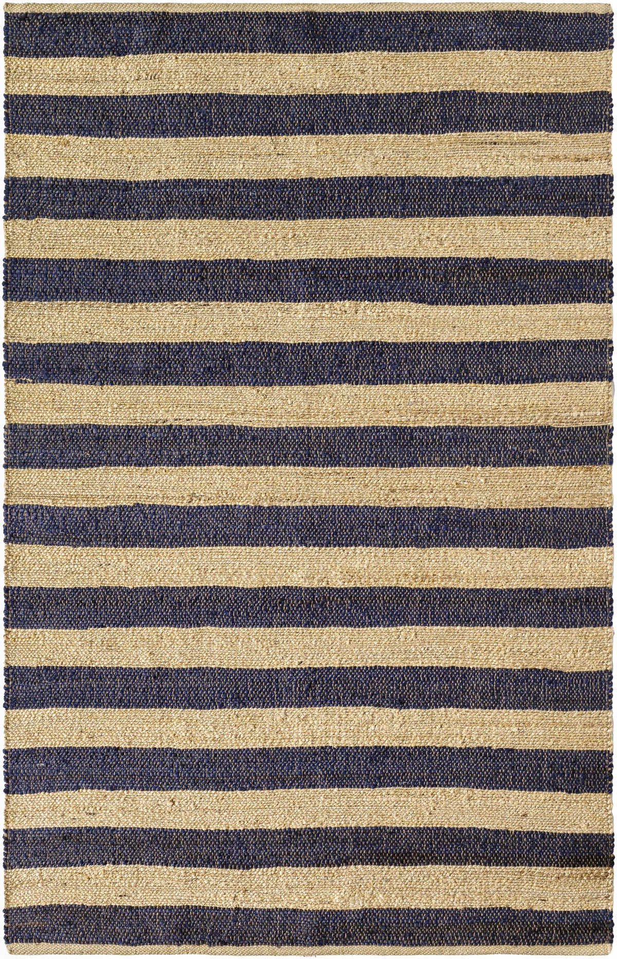 Ilkay Beige & Navy Jute Area Rug - Clearance