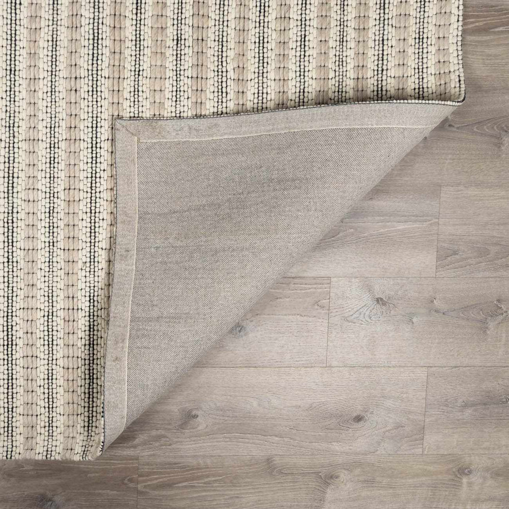 Laleh Cream & Black Area Rug - Clearance