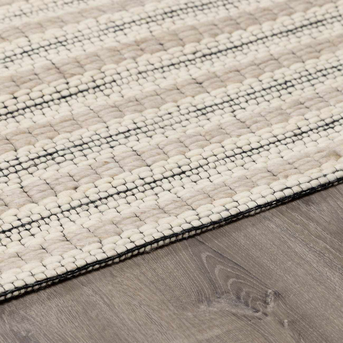 Laleh Cream & Black Area Rug - Clearance