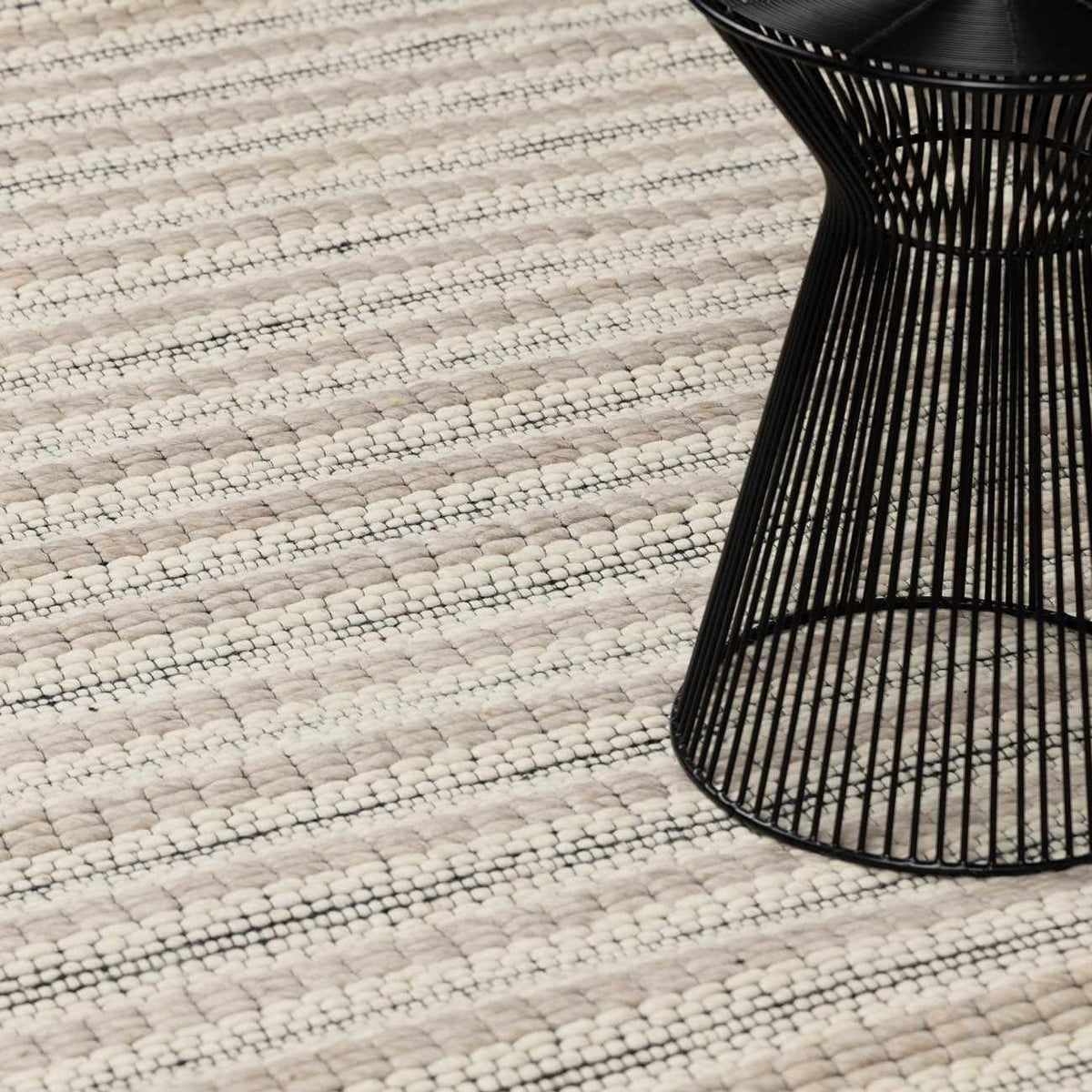 Laleh Cream & Black Area Rug - Clearance