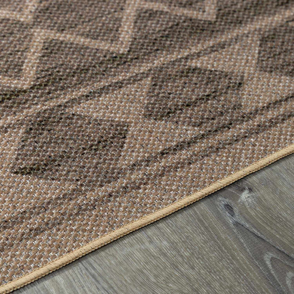 Halle Tan Washable Area Rug - Clearance