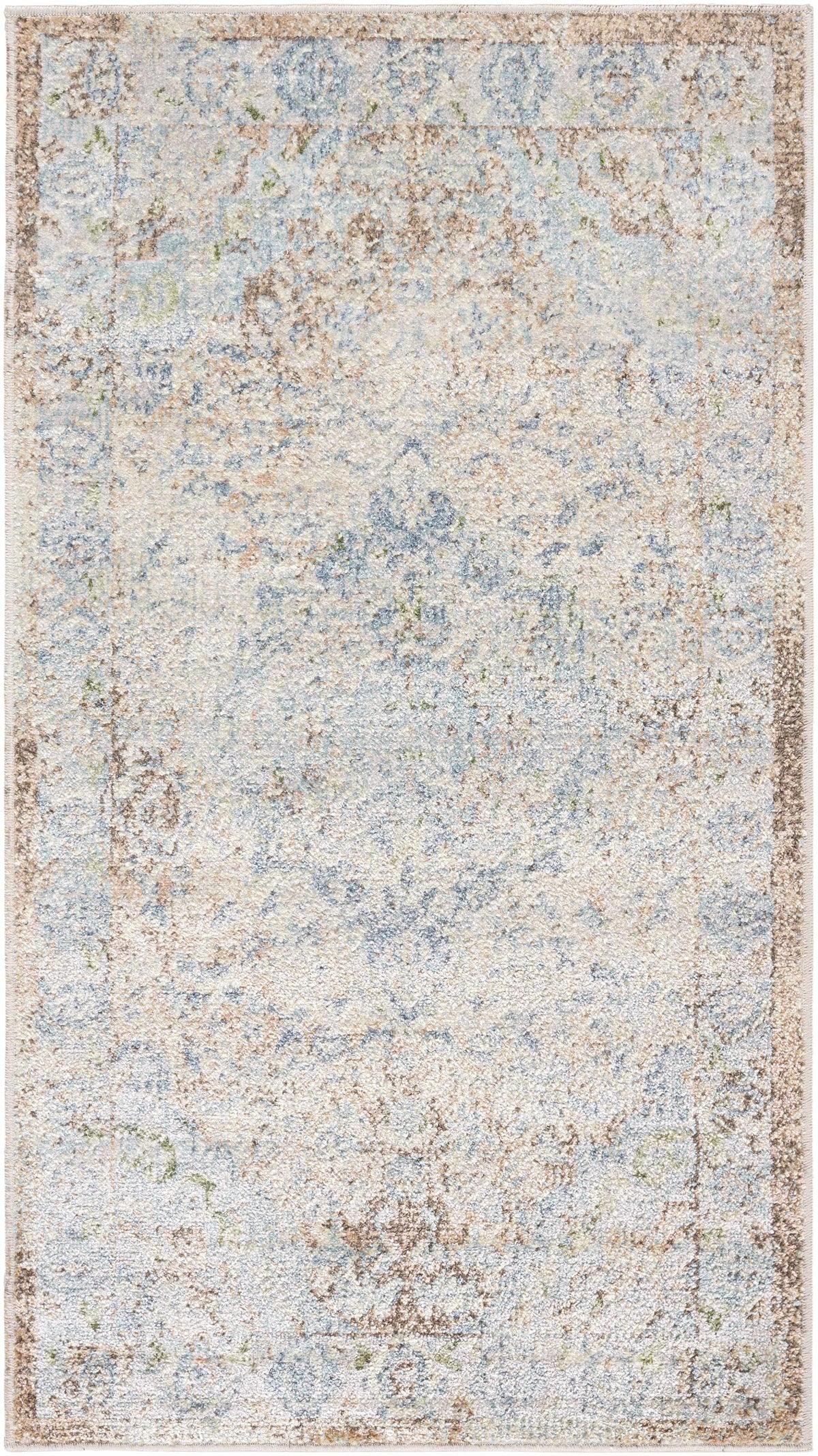 Aurum Blue Washable Area Rug - Clearance