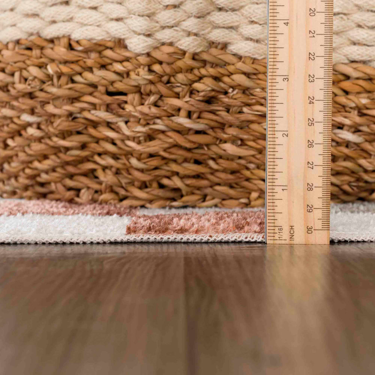 Alie Colorful Checkered Washable Runner Rug