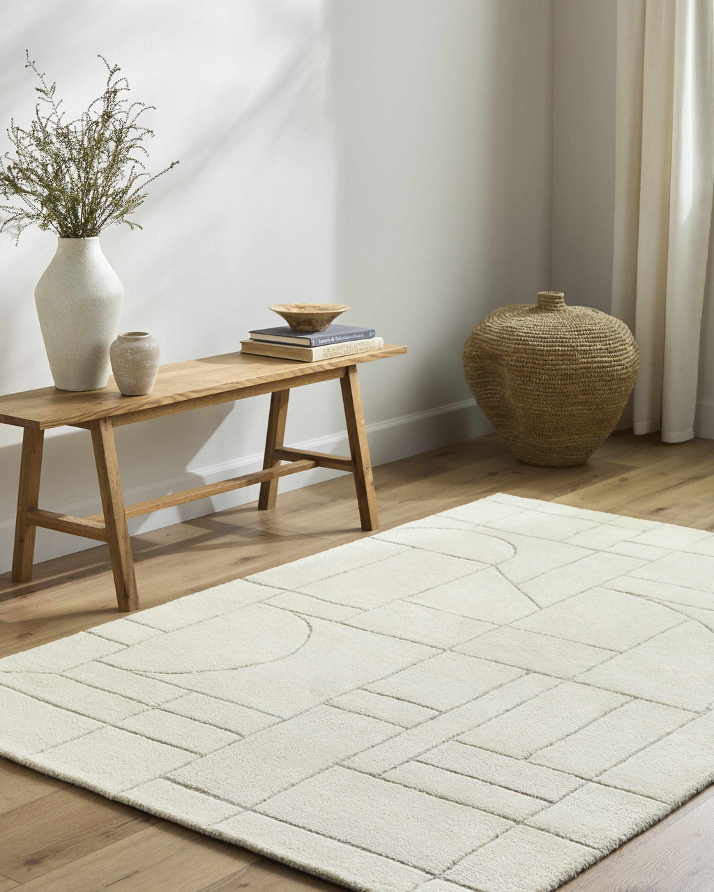 Fusao Off White Area Rug - Clearance