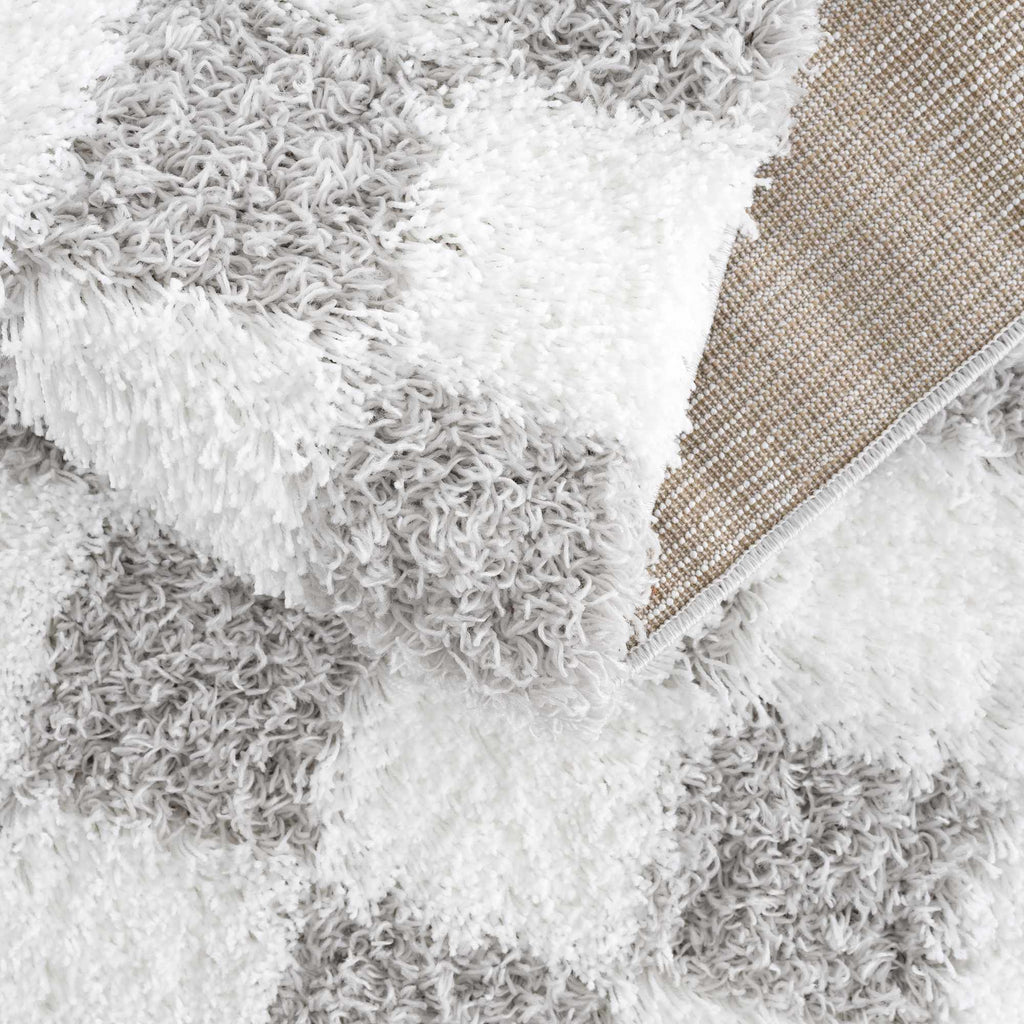 Atelier Graphite Light Gray White Contemporary Rug