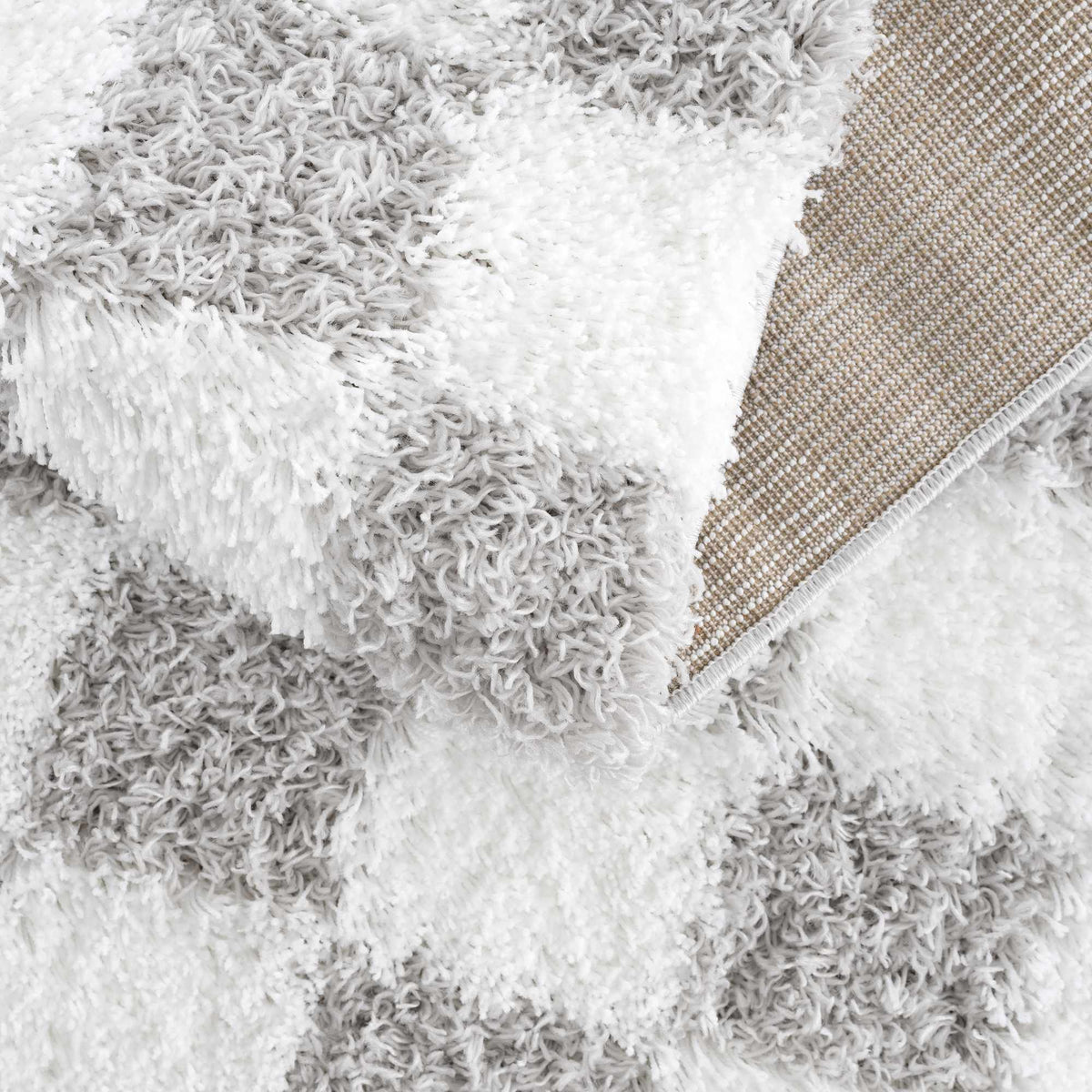Atelier Graphite Light Gray White Contemporary Rug
