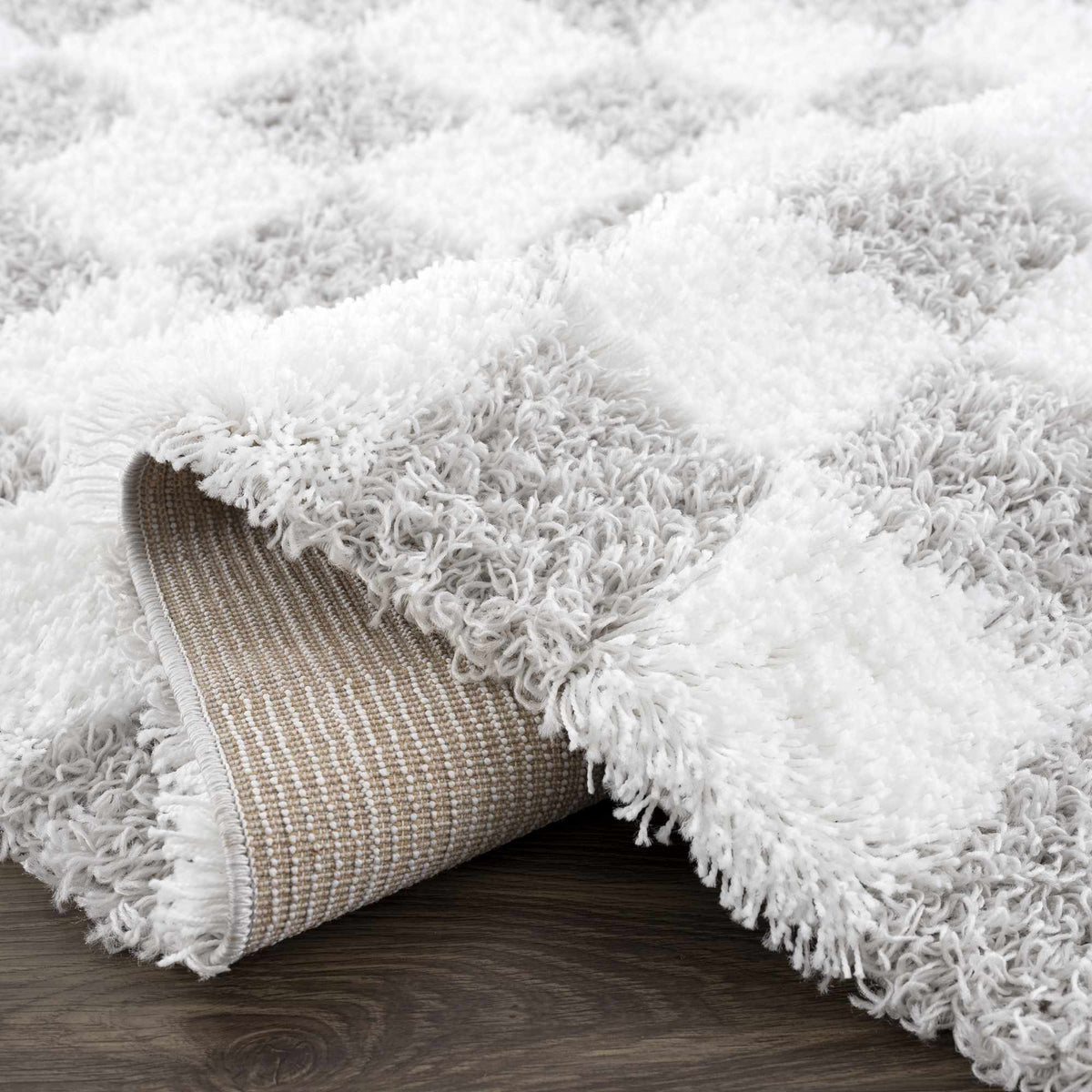 Atelier Graphite Light Gray White Contemporary Rug