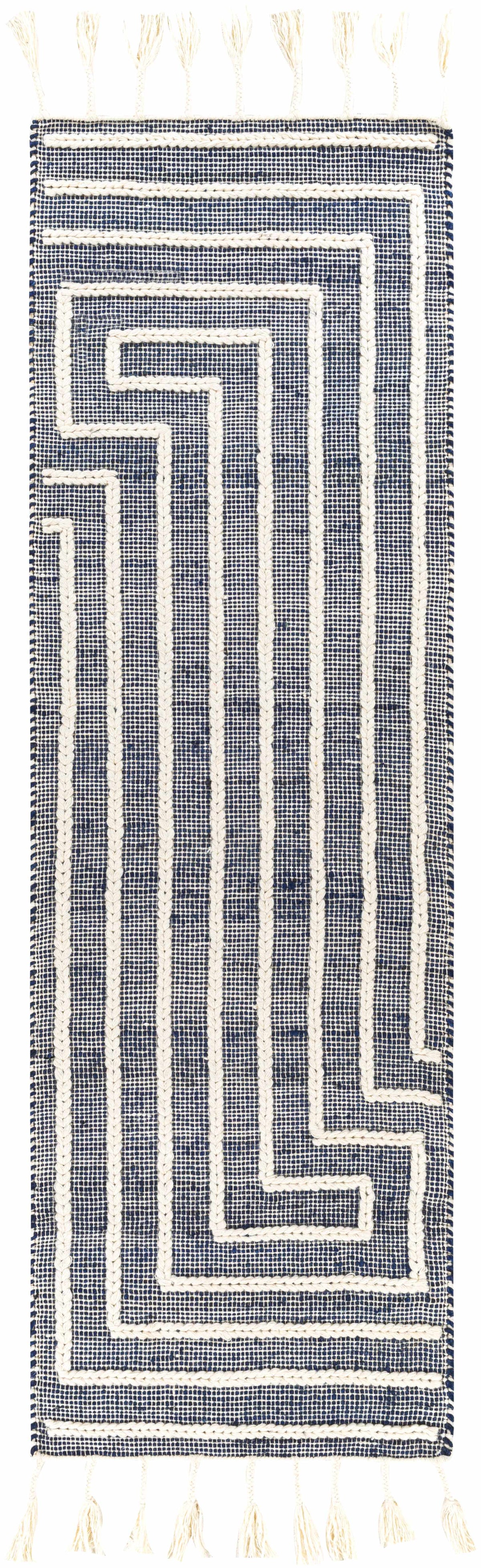 Aditya Tasseled Jute&Wool Carpet - Clearance