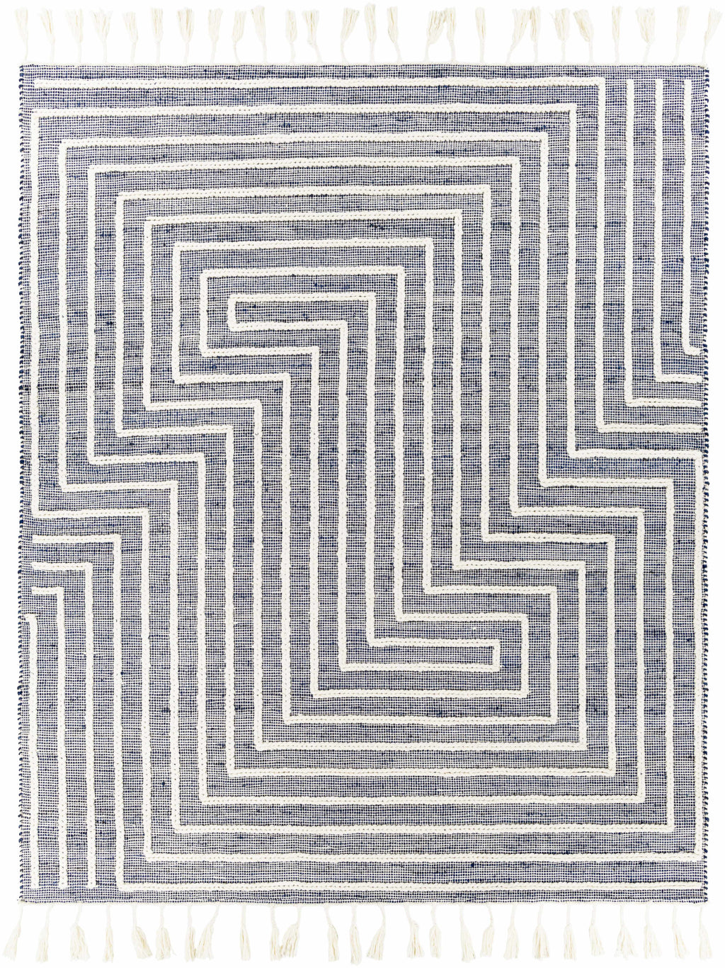 Aditya Tasseled Jute&Wool Carpet - Clearance