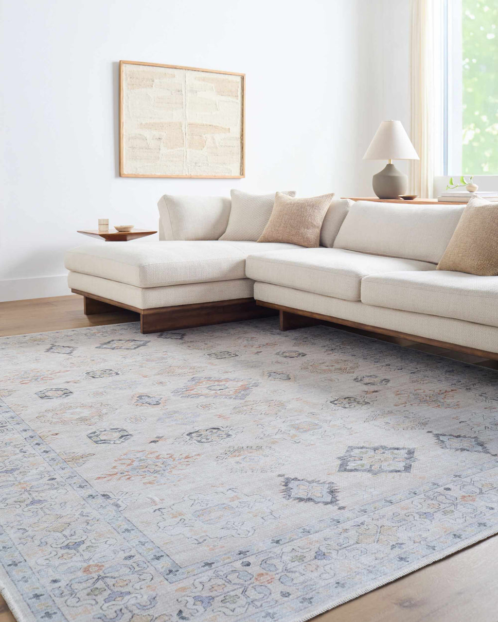 Beige Beckett Washable Rug