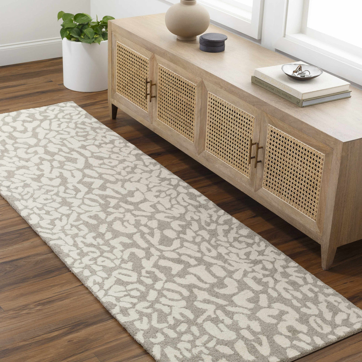 Azuka Leopard Print Area Rug - Clearance